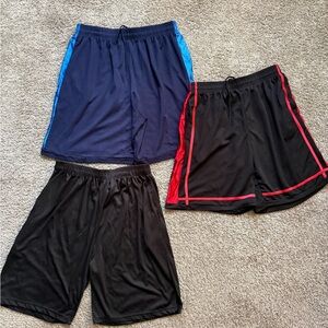 Ultra Performance Athletic Basketball Shorts Men’s Sz XXL Black, Blue, and Red